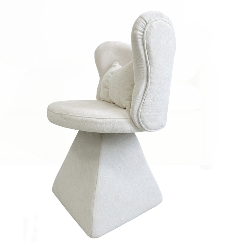 Chaises de salle à manger pivotantes, Blanc