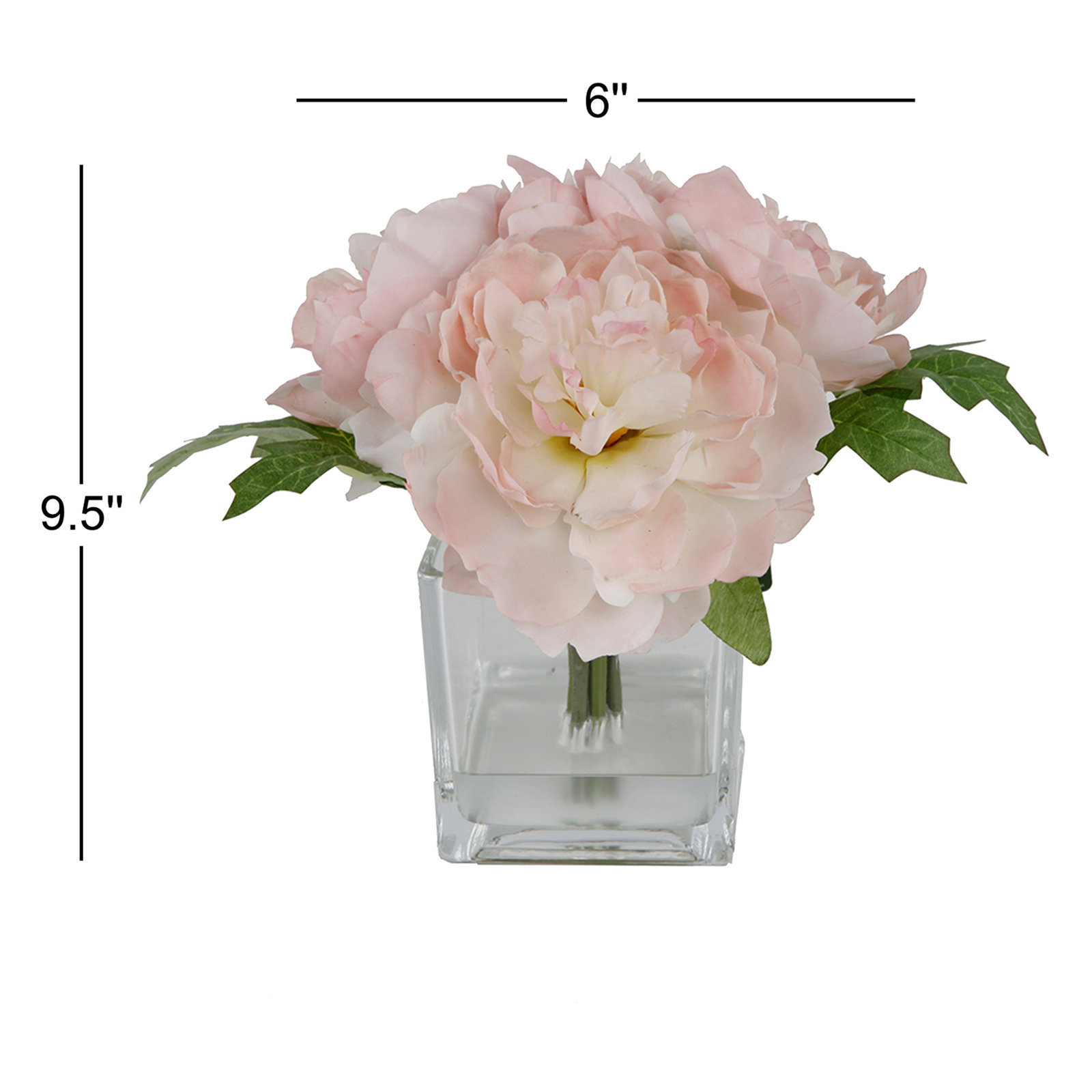 Villela Peony Floral Arrangement, Pink