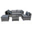 Bertradis 6 Seater Rattan Sofa Set-1693804816