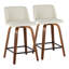 Tabouret de comptoir pivotant 24,25 po Makynze
