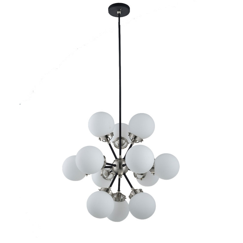Luminaire suspendu Atomes, Argent