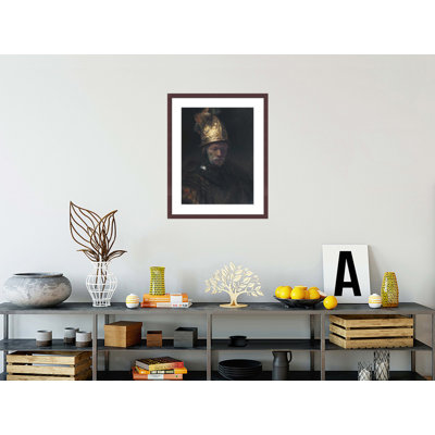 «The Man with the Golden Helmet» par Rembrandt van Rijn - Reproduction giclée encadrée