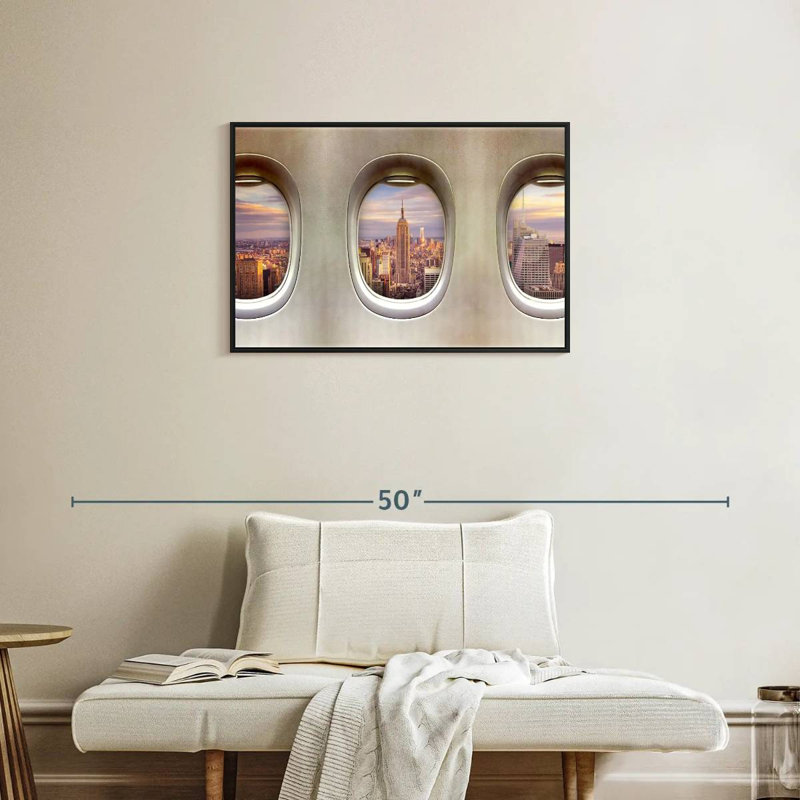 Mehar Retro Airplane Windows, 21" H x 31" W