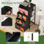 Commode de rangement verticale 4 tiroirs Canard colvert coloré avec poignées en bois