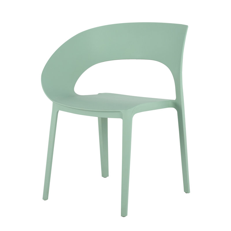 Chaise d'appoint en polypropylène, Vert brume