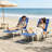 4-Piece Pool Lounger Set With Folding Side Tables – Beach Chairs With Face Hole, Arm Openings & 5-Position Recline, Mesh Backpack Chairs For Outdoor Patio, Poolside, Travel-1221534848
