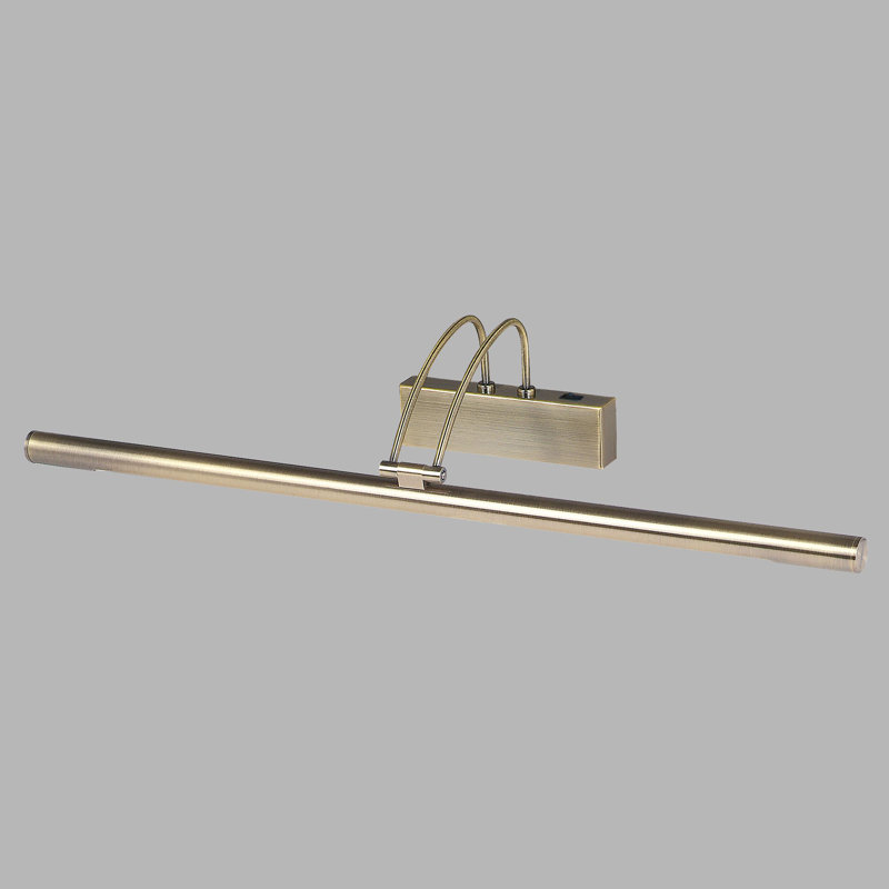 1 -Light Hardwired LED Wall Mounted Picture Light, Antique Brass