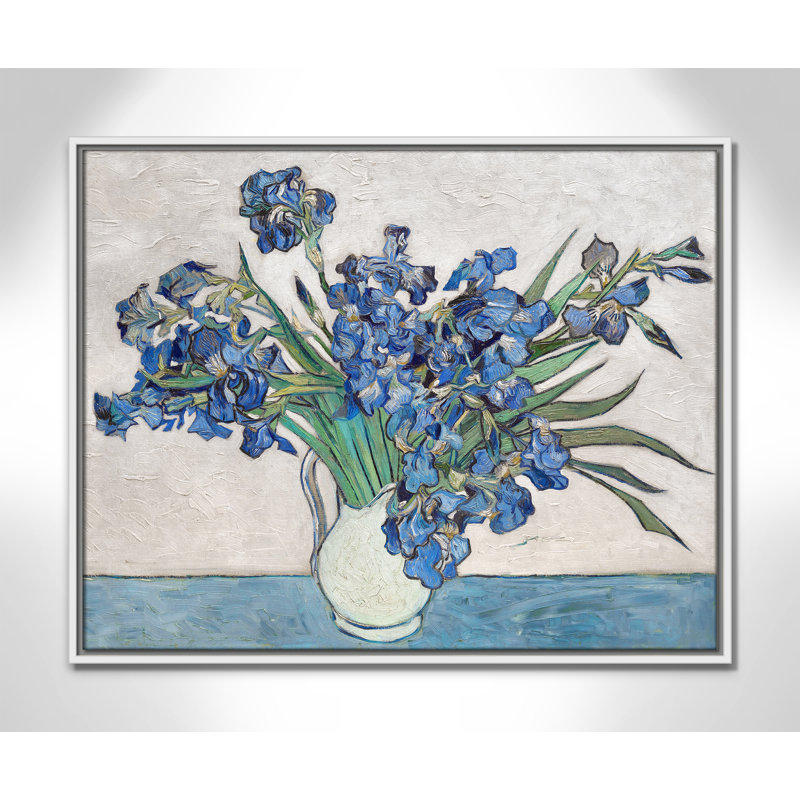 Imprimé iris bleu par Vincent Van Gogh, H 29,5 po x l 23,5 po
