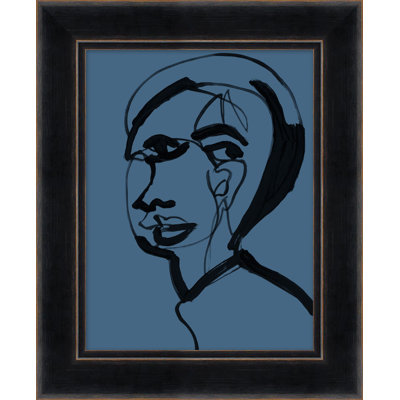 Blue Portrait 2 Framed Print