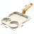 Non Stick Egg Frying Pan 3 Section Breakfast Cooking Pan + Heat Resistant Handle