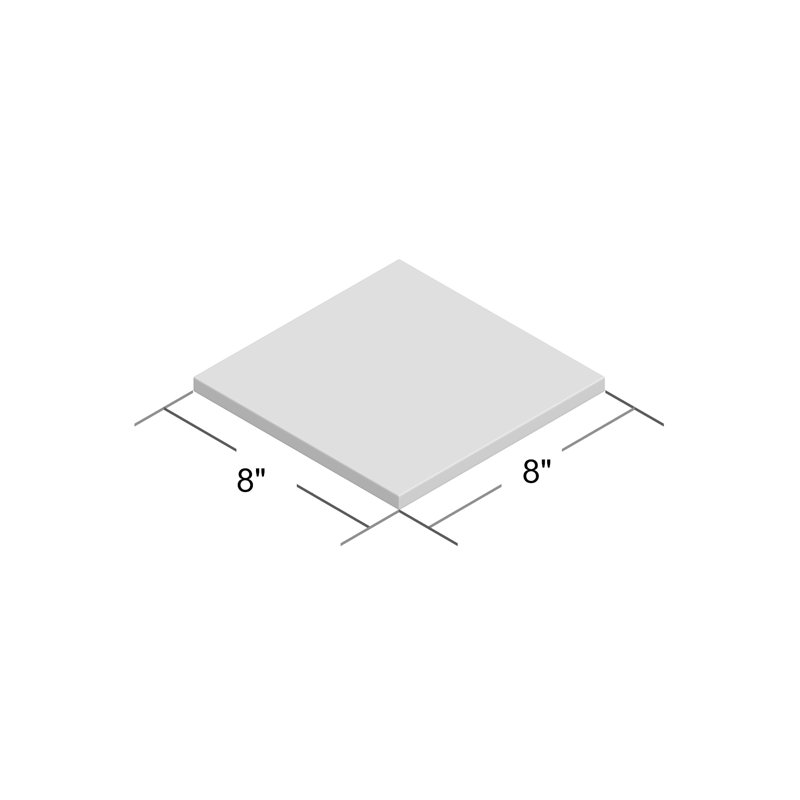Tadla 8 in. x 8 in. Honed Tile, Black/White