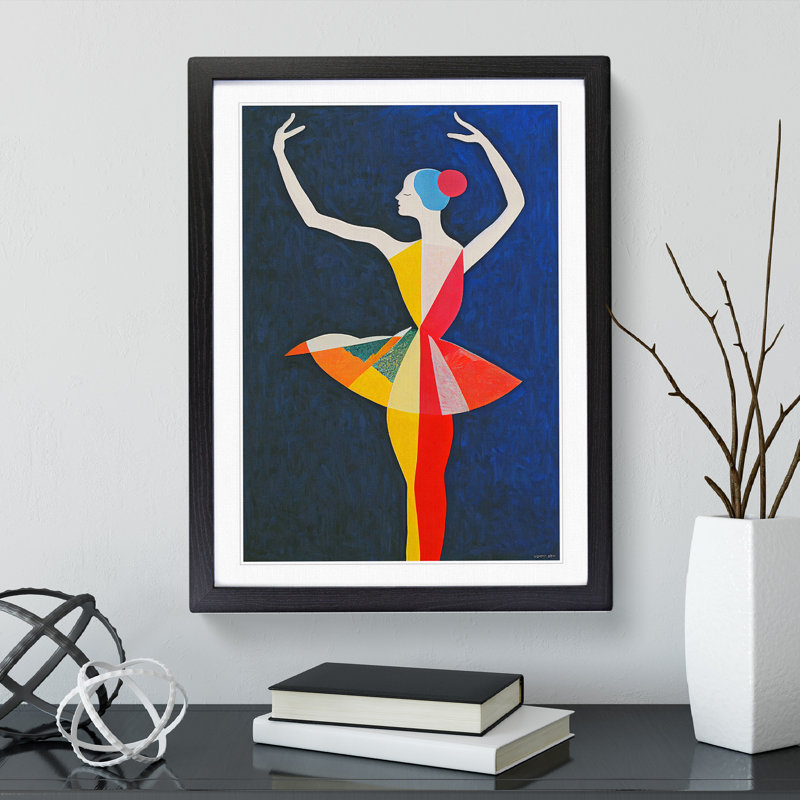 Wonderful Ballerina - Single Picture Frame Print, 34cm H x 25cm W x 2cm D, Black Framed