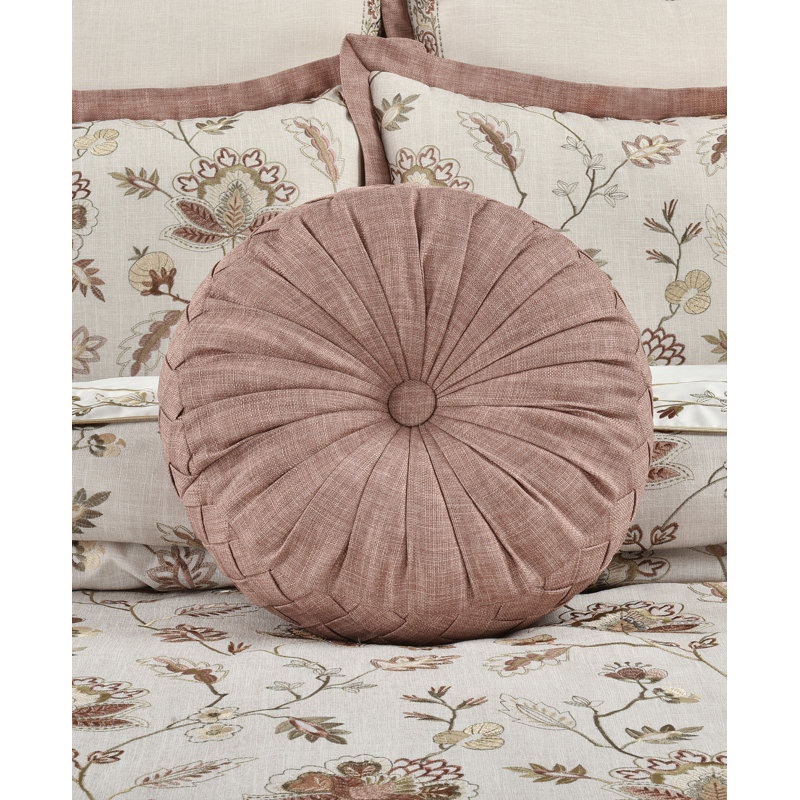 Housse et insert de coussin de sol circulaire en polyester Santa Rosa
