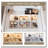 Flip-top Vanity Table,Compact/Mini Vanity,Mirror-integrated Dressing Table