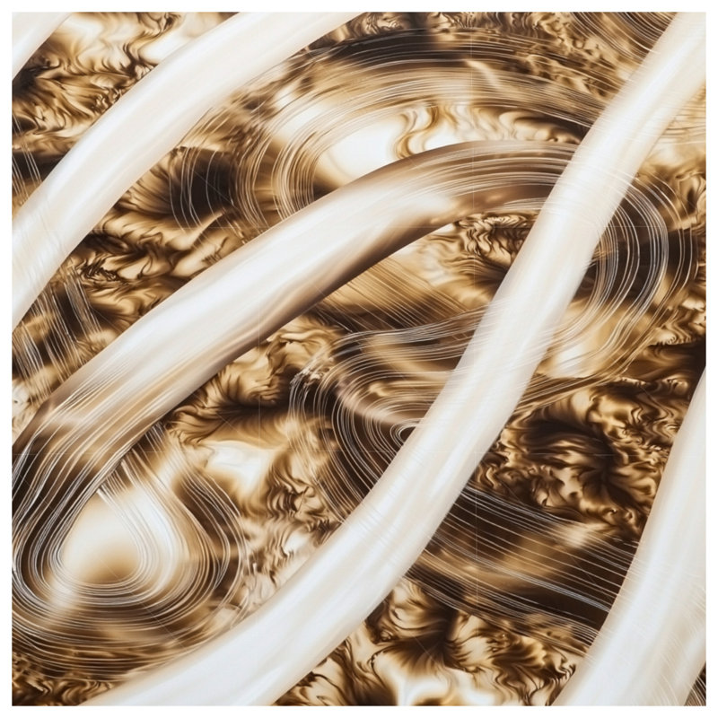 Housse de couette abstraite Swirls Bedding, Lit simple