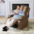 Oversized Manual Recliner Chair - PU Leather Recliner for Adults with 2 Cup Holders-1639094824