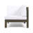 White Wood Arm Chair, 31.05 In. Depth X Width 26.5 Height, 39.62 Lb Armchair, Deep Wide High, Weight