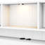 Lit plateforme en bois avec tête de lit bibliothèque, luminaire encastré, station de charge et 2 tiroirs latéraux-665728013-665728051