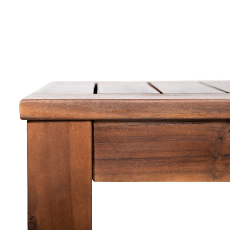 Bancs 60,49 "en bois rustique de 2 panneaux terreux 2 lattes, structure stable