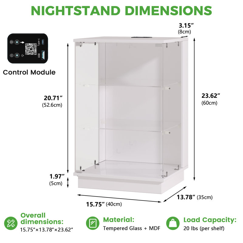 End Table, White
