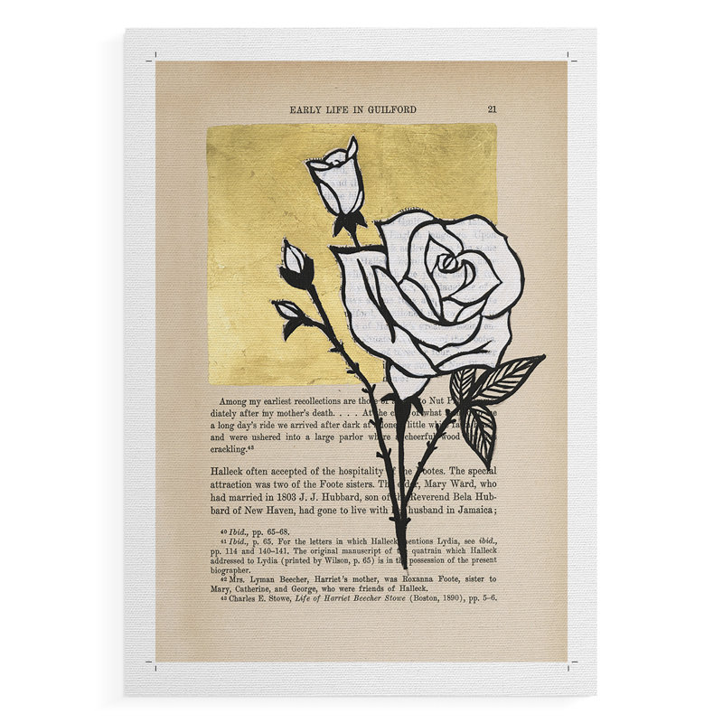 Floral Diary III - Impression sur toile seulement - NON-CADRE