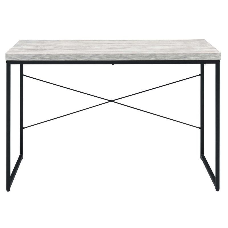 Bureau d'écriture avec base en métal, Gris