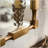 Gold Bamboo-Style Rectangular Wall Mirror