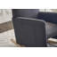 Chaise berçante en coton et lin avec repose-pieds réglable-93807018