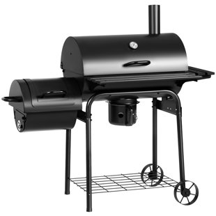 Barton Vertical 18 Charcoal Smoker with Temperature Gauge BBQ Smoker Grill  for Outdoor Cooking Grilling