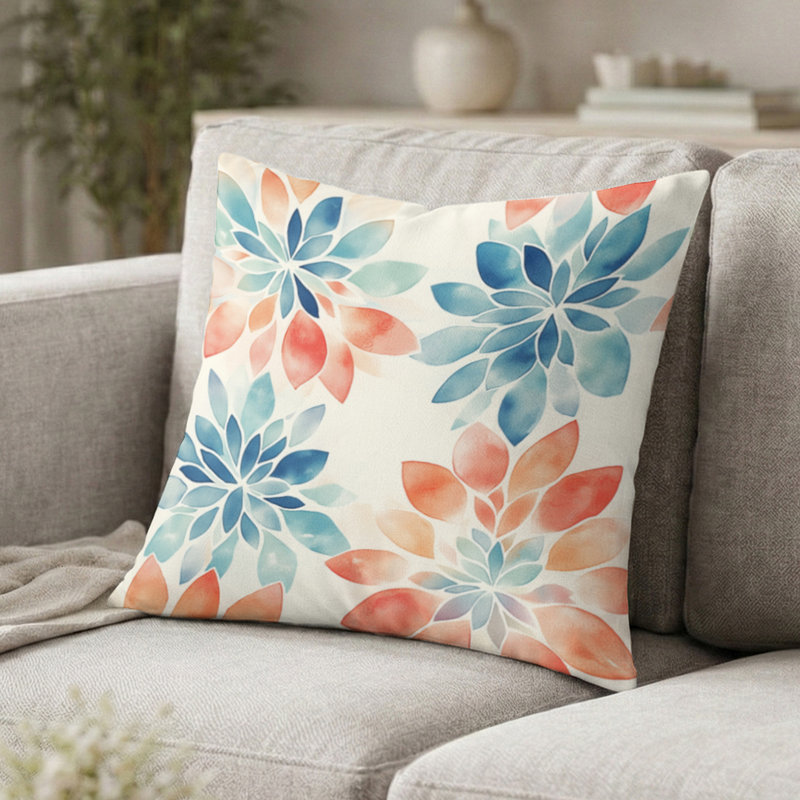 Coussin marocain - Coussin Boho, H 16 po x l 16 po