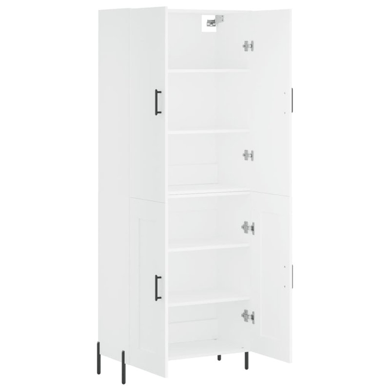 Mikhi 4 Door Manufactured Wood Wardrobe