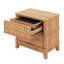 Table de chevet en bois avec 3 tiroirs, table d'appoint multifonctionnelle avec poignée en métal, armoire de rangement avec pieds en bois, ensemble de deux