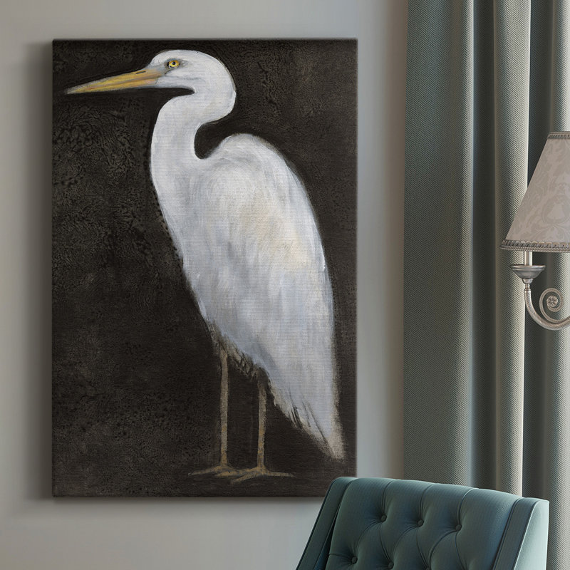 - Peinture sur toile tendue, H 36 po x l 24 po x P 1 po