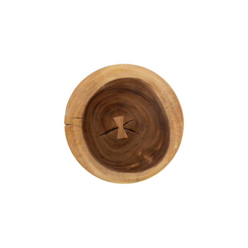 Chamcha Wood Hour Glass End Table