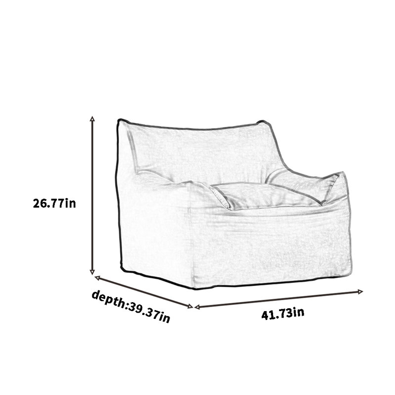 Canapé à billes Nordic, H 26,77 po x l 41,73 po x P 39,37 po