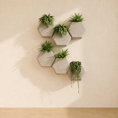 Inett Polyethylene Wall Planter Set
