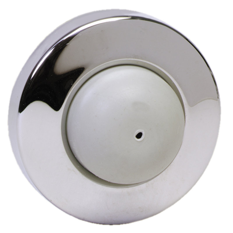 Ives Rubber Wall/Handle Bumper, Satin Chrome