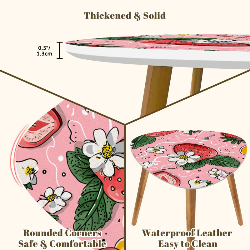 Ensemble de 2 tables basses gigognes Triangle