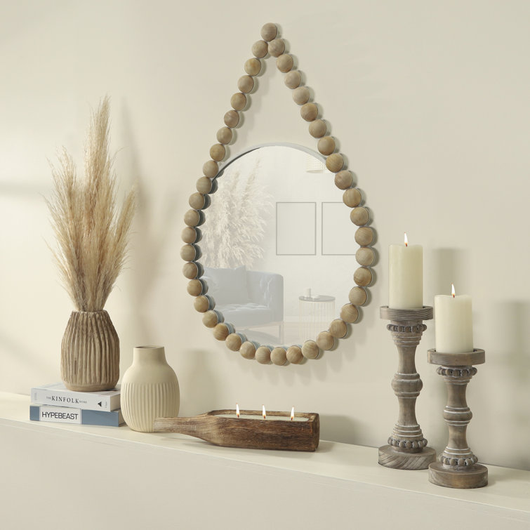 Beaded Hanging Mirror - Small
