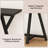 Wooden Black Entryway Table - Narrow Farmhouse Console Table Behind Sofa For Hallway