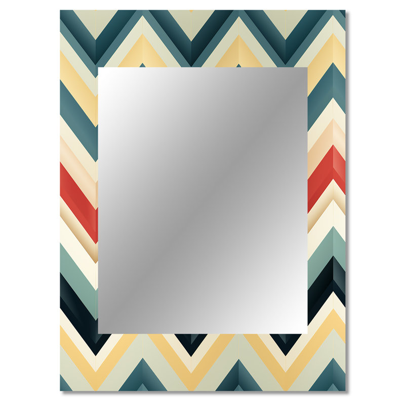 Laskin - Mid-Century Wall Mirror, 40 po x 30 po