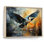«Teal Yellow Heron Elegance» dévoile un pointillisme sur toile