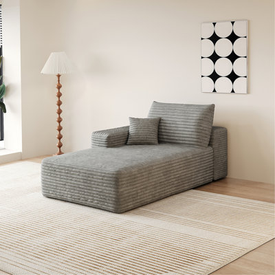 Y165-L-SLEEPER-GREY sofa left sleeper grey