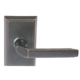 Milano Flat Passage (Hall & Closet) Door Lever with Rectangle Rosette