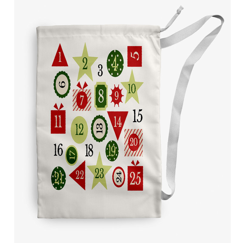 Fabric Laundry Bag with Handles, Small (29" H x 18" W), Green