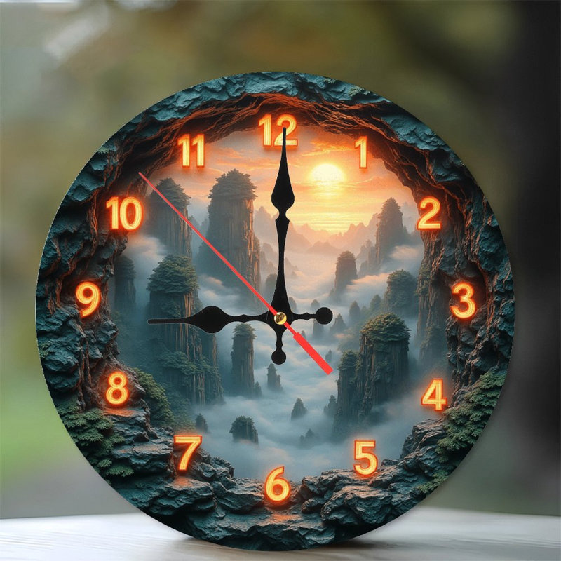 Horloge murale Sunrise Mountain