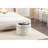 Velvet Round Storage Footstool, 24.63"X24.63"X18.2", With Wooden Shelving, Bedroom Decor Footstool Storage, Color, Accessory