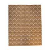 Geometric Area Rug in Brown