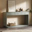 Console, 3 tiroirs de rangement, tablette de présentation, pieds courbés-1733031708-1733031709-1733031710