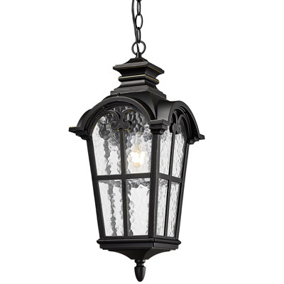 Luminaire suspendu d'extérieur de 21 pouces avec verre d'eau